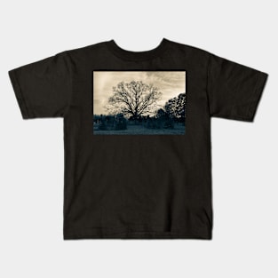 Black and White Graveyard Kids T-Shirt